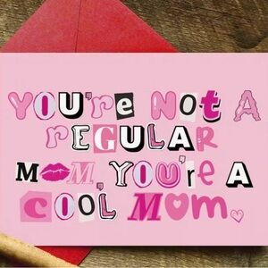 💕 Pink Cool Mom Card